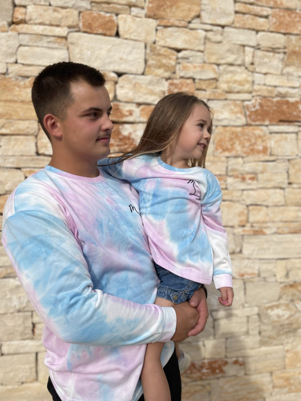 Pull Tie and Dye Oversize Mixte