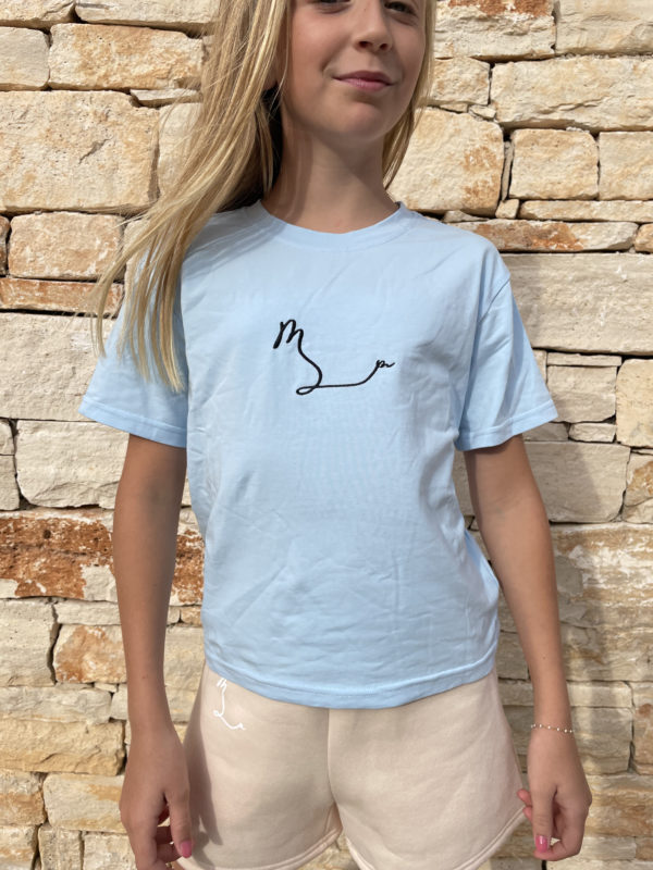 Tee Shirt Enfant bleu ciel – Image 2